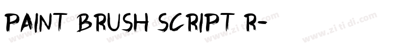 Paint Brush Script R字体转换